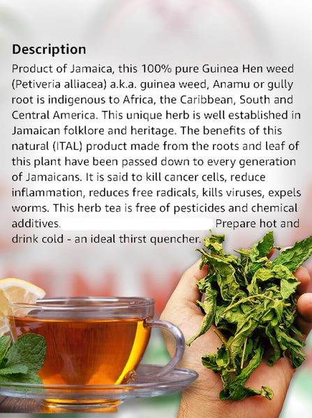 Organic Guinea Hen Weed Net Wt. 1 oz